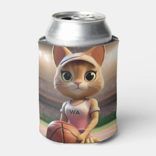 Female Netball Cat, Can Cooler