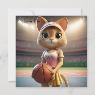 Female Netball Cat,  Save The Date