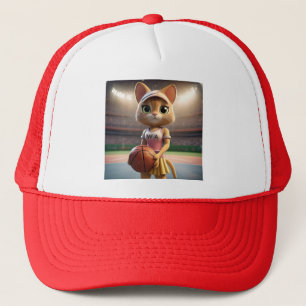 Female Netball Cat, Trucker Hat