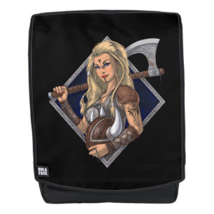 Female Norse Viking Warrior Backpack