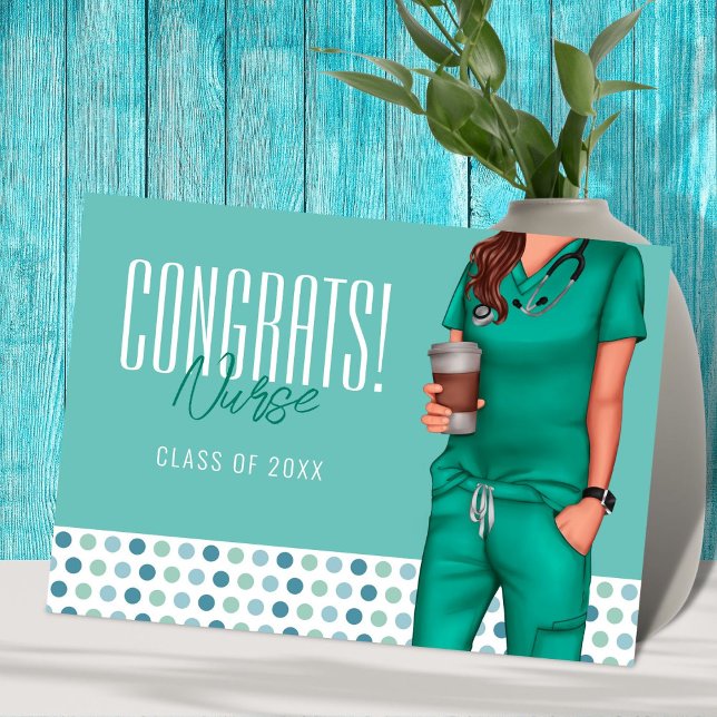 Female Nurse Graduation Congratulations Card (Creator Uploaded)