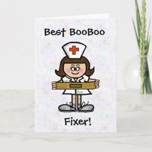 Female Nurse Greeting Card -  Customise It!