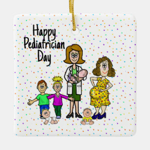 Female Paediatrician Christmas Ornament