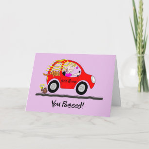 Female Passed Driving Test Card