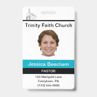 Female Pastor Custom ID Badge