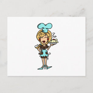 Female Pastry Chef - Blonde T-shirts and Gifts Postcard