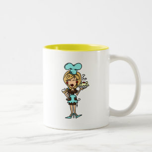 Female Pastry Chef - Blonde T-shirts and Gifts Two-Tone Coffee Mug