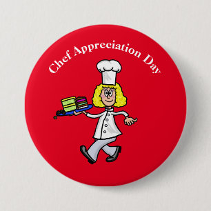 Female Pastry Chef or Baker Appreciation Button