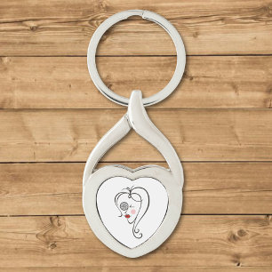 Female Photographer Key Ring