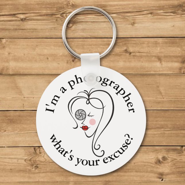 Female photographer key ring (Creator Uploaded)