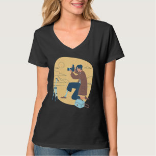 Female Photographer  Stock Photography Community D T-Shirt