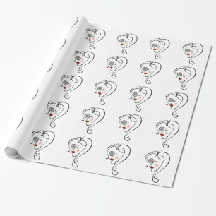 Female Photographer Wrapping Paper