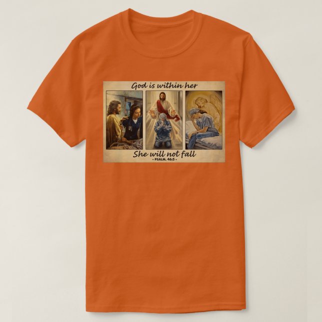 Female physicians god with her T-Shirt (Design Front)