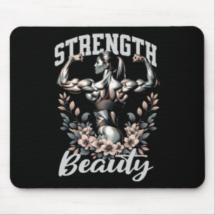 Female Physique And Bodybuilding Strength And Beau Mouse Mat