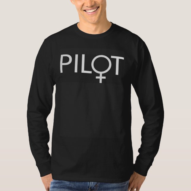 Female Pilot  Aviation T-Shirt (Front)