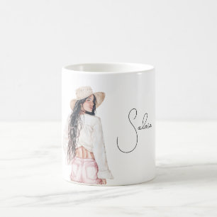 Female Pink Shorts Coffee Mug