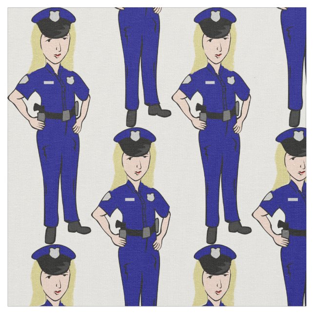 Female Police Officer Fabric (Close Up)