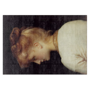 Female Portrait From Behind (by Frederic Leighton) Cutting Board