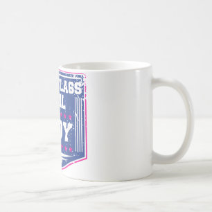 Female Postal Worker First Class Mail Lady Stamp  Coffee Mug