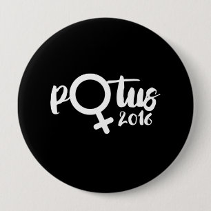 FEMALE POTUS 2016 - Calligraphy Poster -- Election 10 Cm Round Badge