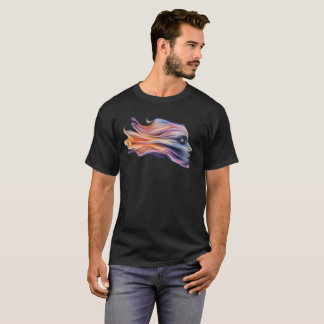 Female Profile Flow in Cosmic Colours T-Shirt