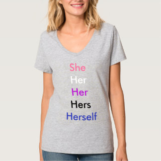 Female Pronoun Genderfluid T-Shirt