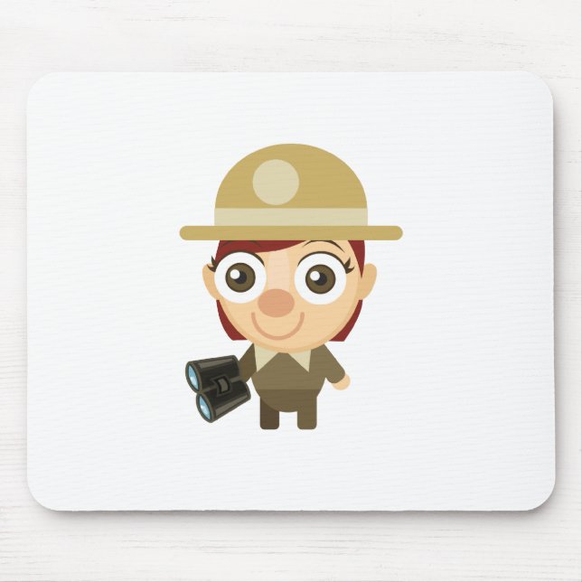 Female Ranger - My Conservation Park Mouse Mat (Front)
