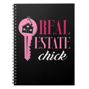 Female Real Estate Agent Funny Estate Broker Notebook