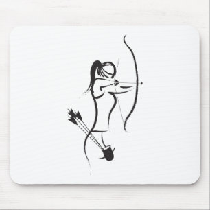 Female Recurve Archer Mouse Mat