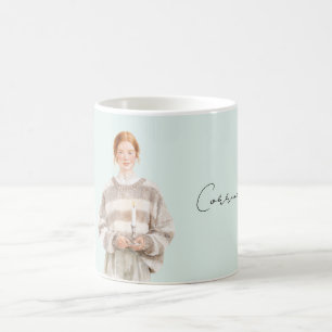 Female Redhead Sweater Candle Coffee Mug