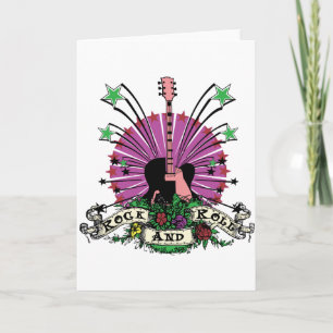 Female Rock n Roll Card
