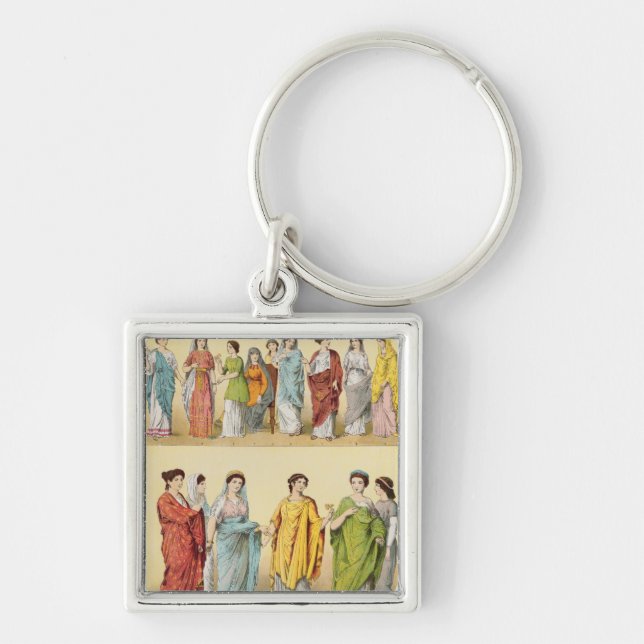 Female Roman Dress Key Ring (Front)