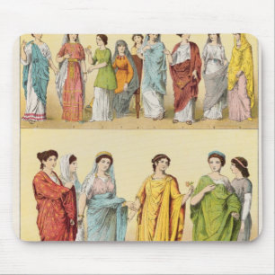 Female Roman Dress Mouse Mat