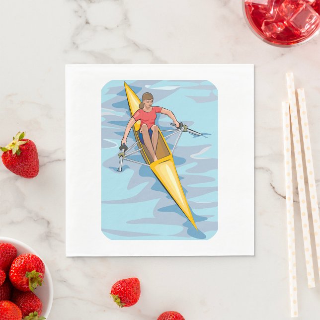 Female Rower Napkin (Creator Uploaded)