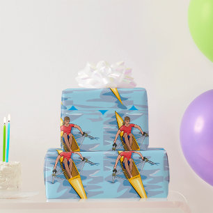 Female Rower Wrapping Paper