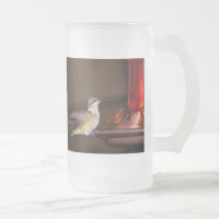 Female Ruby-throated Hummingbird Frosted Glass Bee
