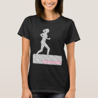 Female Runner; Never Give Up, One More Mile!