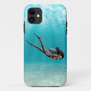 Female S.C.U.B.A. Diver iPhone 11 Case