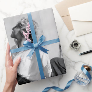 Female Sailor Black and White Photo Wrapping Paper