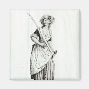 Female Sans-Culotte, 1792 Magnet