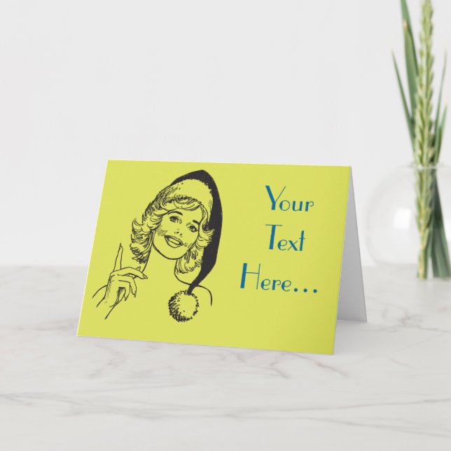 Female Santa's Helper Pretty Lady Template (Front)