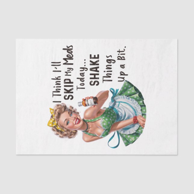 Female Sarcasm Humour Design 4 Tissue Paper (Front)