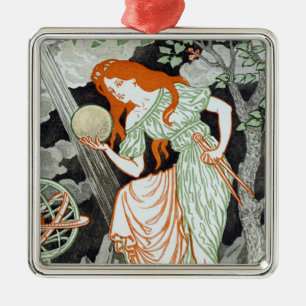 Female Scientist (Women in Science and Technology) Metal Tree Decoration