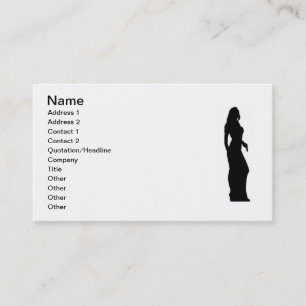 Female Secret Agent detective business card