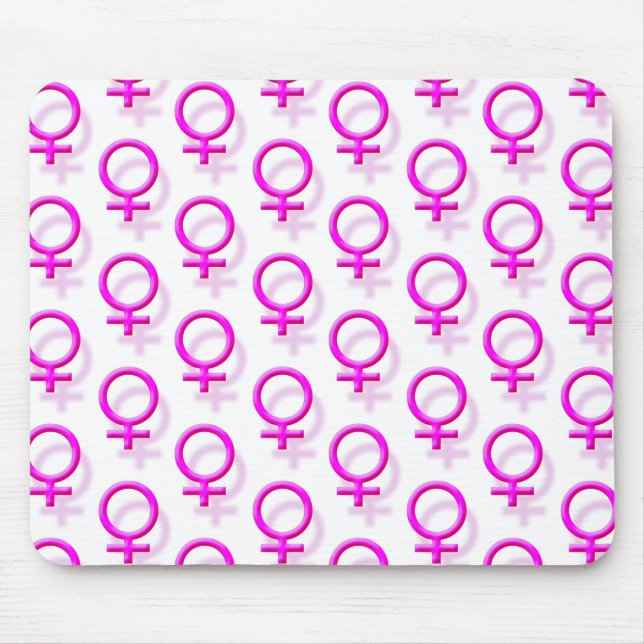 Female Sex-Symbol Mouse Mat (Front)