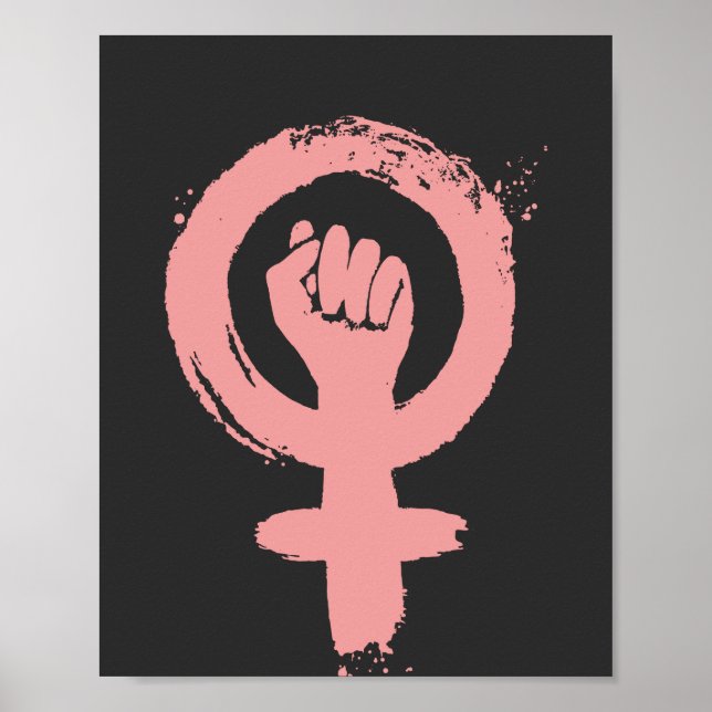 Female Sign Feminist Fist Social Justice (Front)