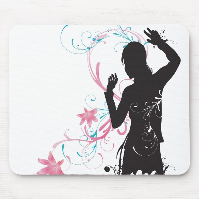 Female silhouette Mousepad (Front)
