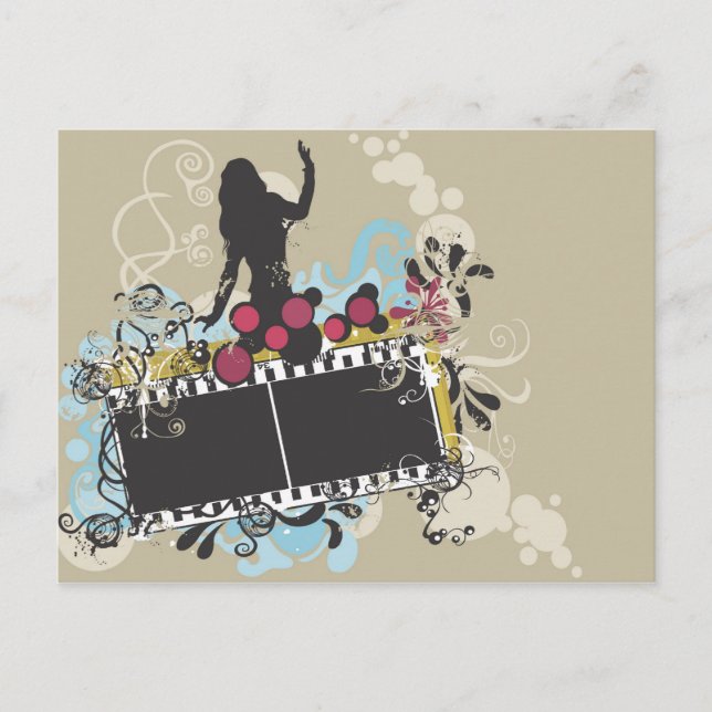 Female silhouette Postcard (Front)