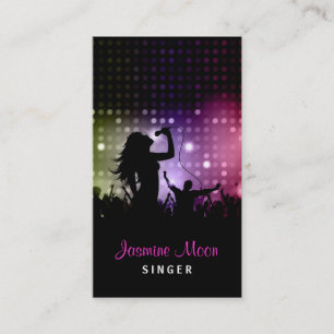 Female Singer Business Card