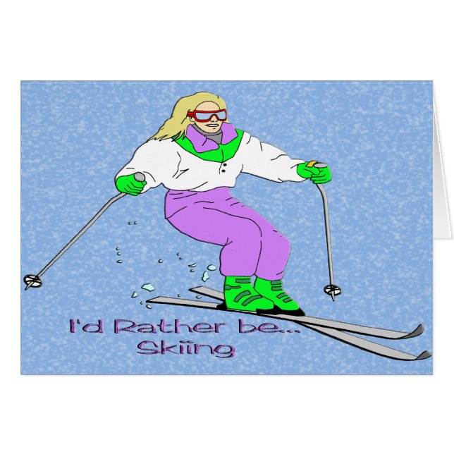 Female Skier (Front Horizontal)
